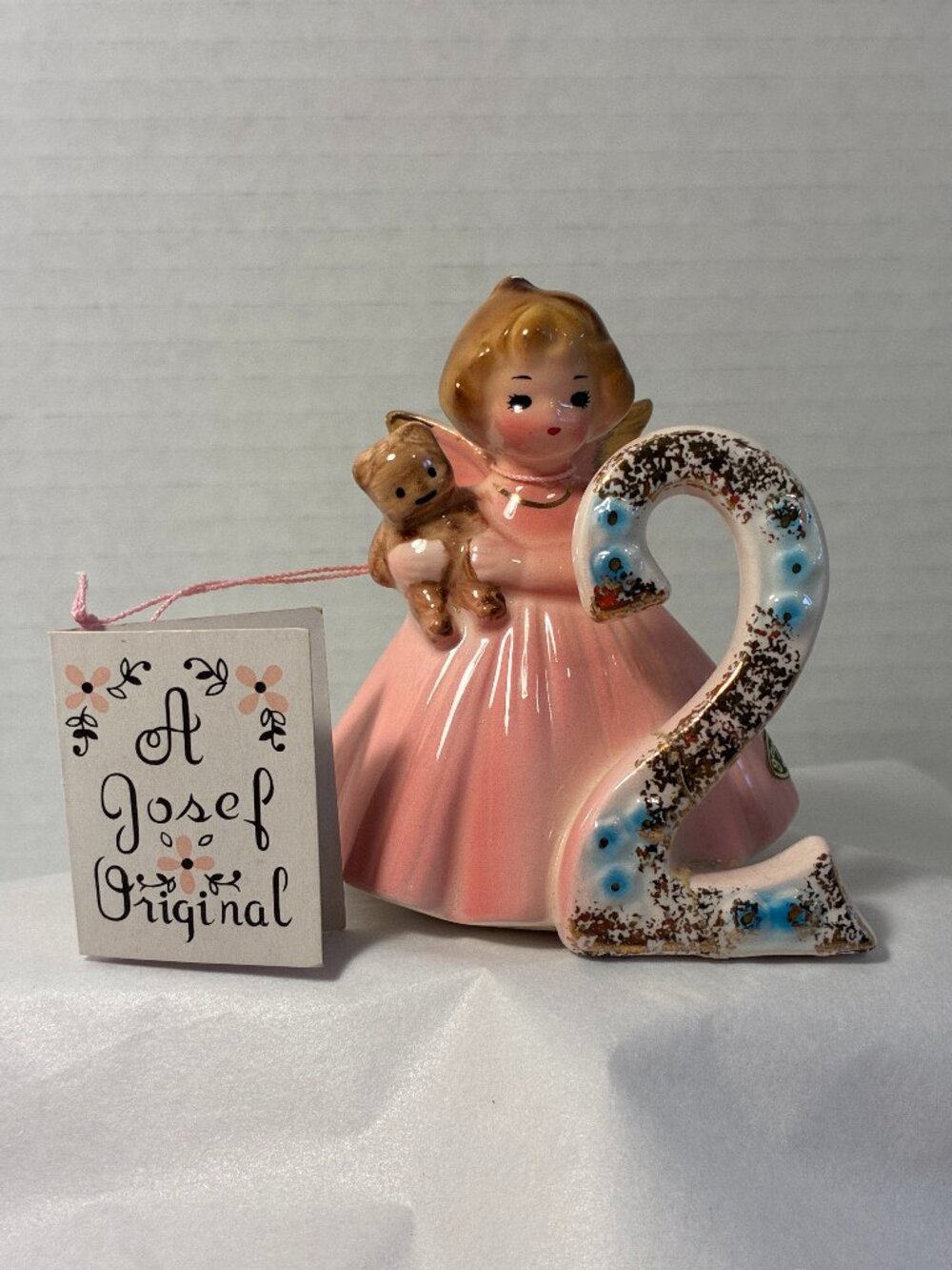 Josef Originals Miss Birthday 2nd Birthday Girl Angel Tag Black Gold Stck Japan